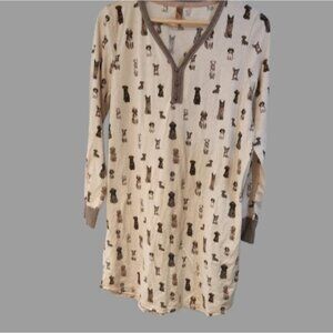 Denver Hayes M Cream Dog PJS Cotton Blend‎ Two Tone Comfort